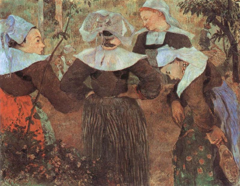 Paul Gauguin The Four Breton girl oil painting image